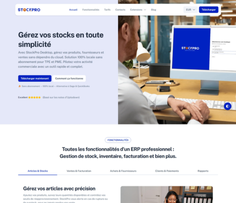 StockPro Desktop Website